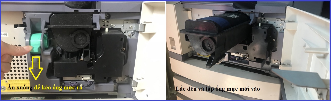 thay mực máy photocopy toshiba